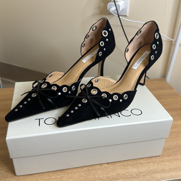 Tony Bianco Shoes - Tony Bianco Safari Heel in Black Suede